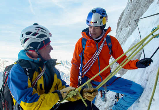 Peter Habeler und David Lama an der Eiger-Nordwand