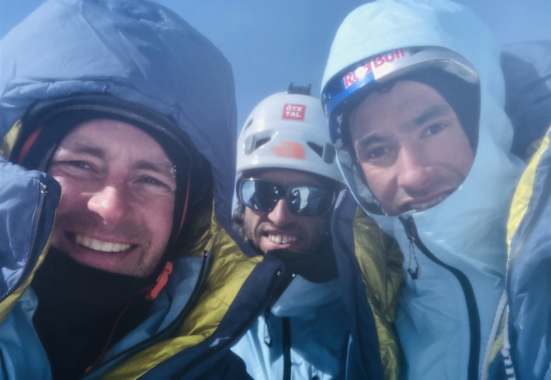 Jess Roskelley, Hansjörg Auer und David Lama