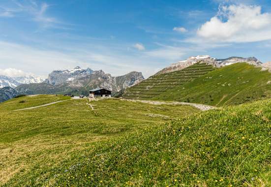 Unterwegs am blumenreichen Blaser