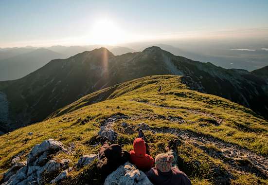 Blick vom Krottenkopf (2.086 m) im Wettersteingebirge