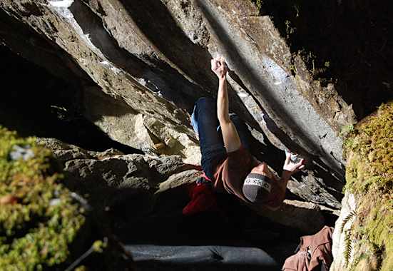 Bouldern im Ginzling Wald