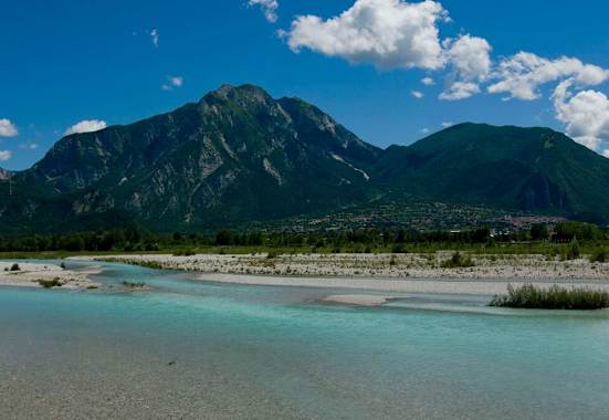 Tagliamento zwischen Braulins und Trasaghis 