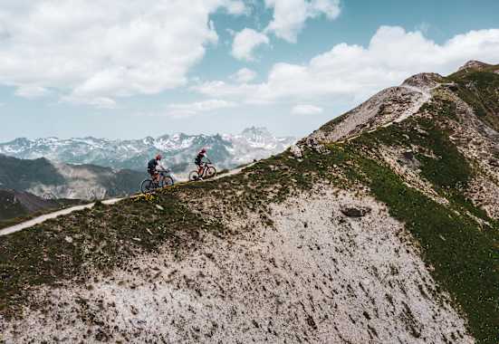 Mountainbiker auf der Greitlspitze