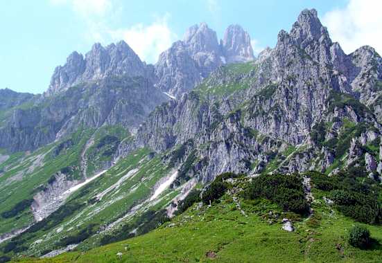 Der Gosaukamm mit der markanten Bischofsmütze