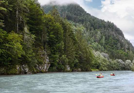 Kanufahren auf der Drau