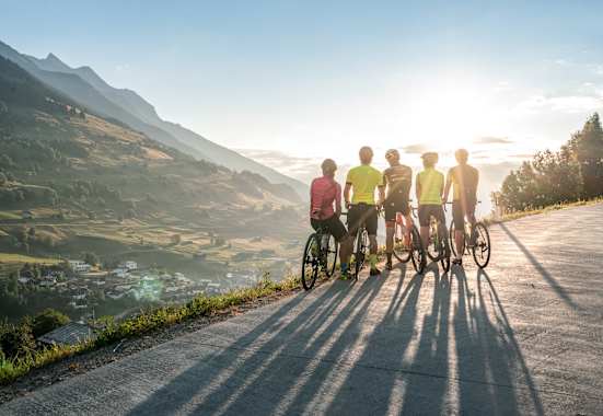 Auf der Gravel-Bike-Route Vorderrhein
