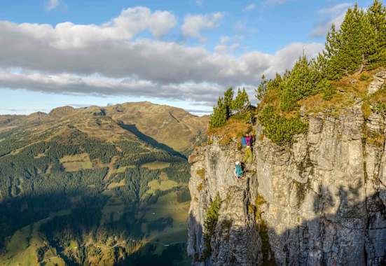 Am Klettersteig Gerlossteinwand