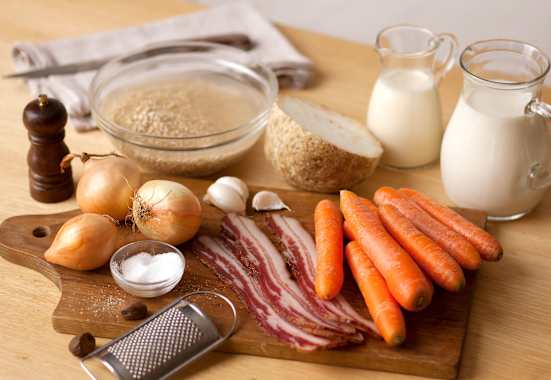 Zutaten Gerstensuppe