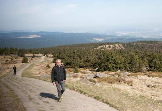Hans Zippert beim Wandern