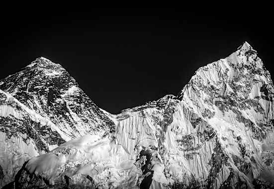Himalaya in Schwarzweiß