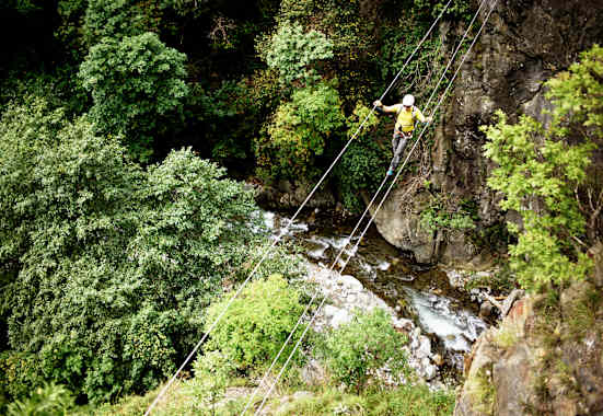 Hoachwool Klettersteig Schlucht
