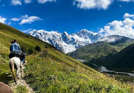 Bergpanorama in Swanetien 