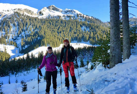 Maggy und Anja Skitouren für Anfänger