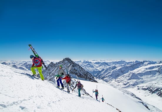 Hoch-Tirol - eine der atemberaubendsten Skirouten in den Ostalpen