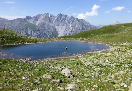 Kaltenbergsee auf der Verwallrunde vom Montafon zum Arlberg