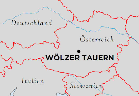 Karte Wölzer Tauern