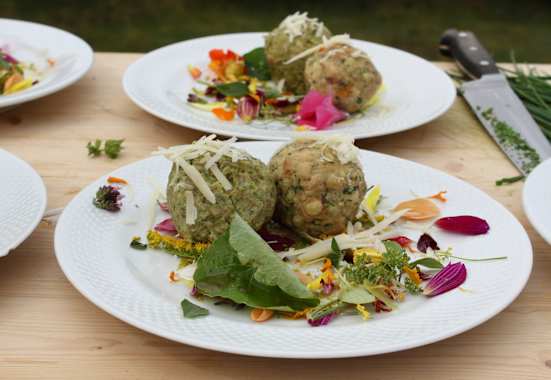 Franz Mulsers Pfifferlingsknödel auf der Seiser Alm