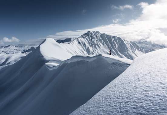 Sonnige Skitour in Hüttschlag (Kreuzeck) nach einem starken Schneesturm