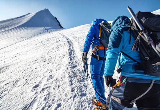 Über das Festjoch auf den Gipfel des Dom (4.545 m)
