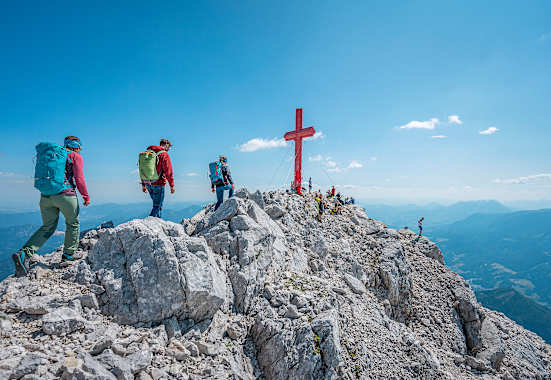 Auf den letzten Metern zum Gipfel des Großen Priel
