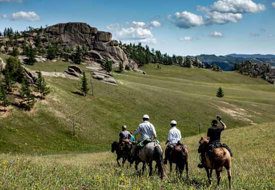 Pferdetrekking Mongolei
