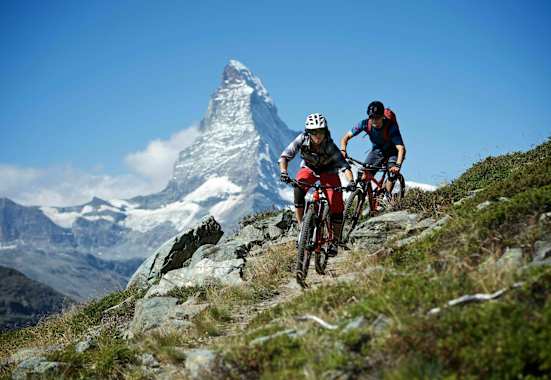 Mountainbiken Zermatt Matterhorn