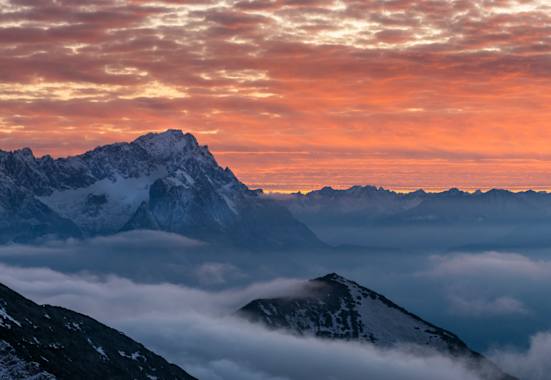Zugspitze Sonnenuntergang