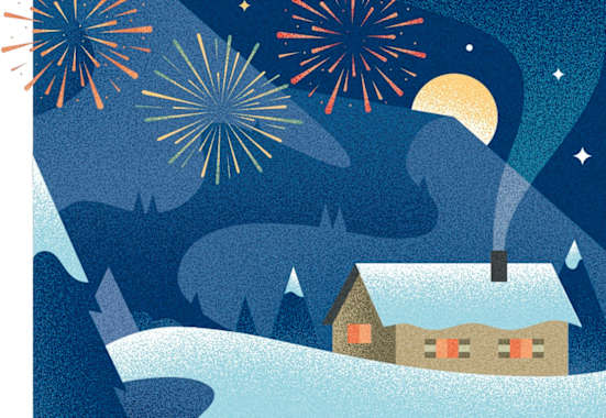 Silvester auf der Hütte