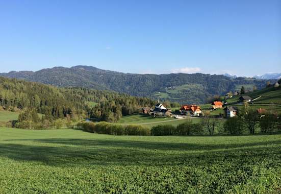 Naturpark Zirbitzkogel-Grebenzen, Morgenstimmung Alpengasthof Moser