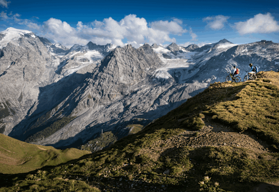 Der Moment des Innenhaltens - im Hintergrund der Ortler