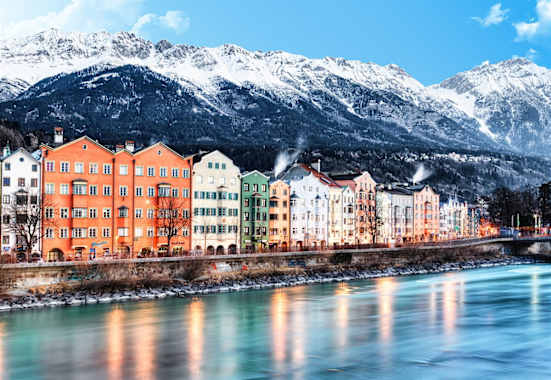 Inn mit Blick auf Nordkette