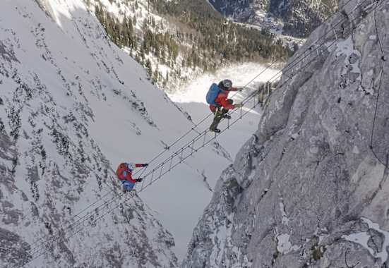 Donnerkogel-Klettersteig im Winter