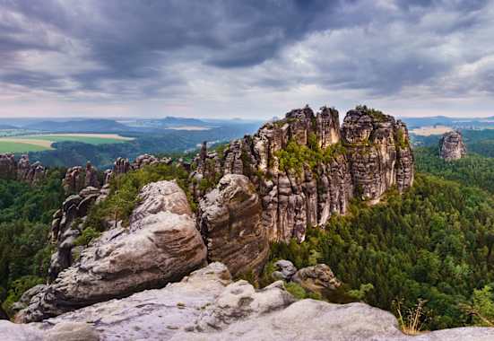 Schrammsteinaussicht am Malerweg