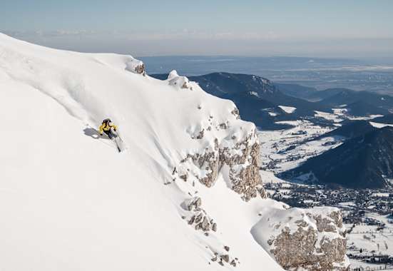 Skifahrer in Puchberg am Schneeberg
