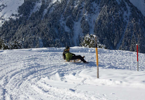 Rodeln auf der Juifenalm