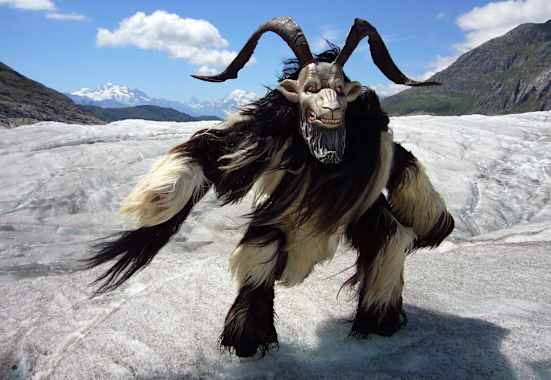 Sagengestalt Rollibock vom Grossen Aletschgletscher