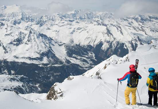 Privat führen Skitouren Magdalena in steiles und einsames Gelände