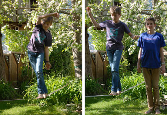 Slacklinen mit KIndern