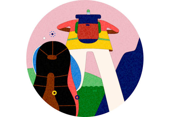 Wandern Spuren in der Natur