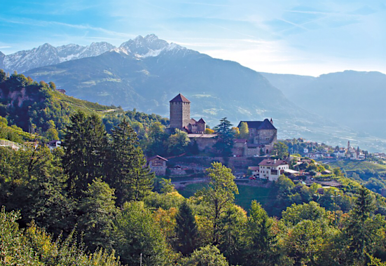 Der Tappeinerweg zum Schloss Tirol ist der Klassiker unter den Meraner Spazierwegen.