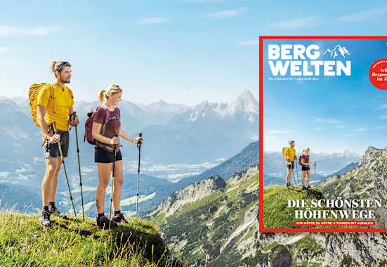 Cover des Bergwelten Magazins (April/Mai 2018) 