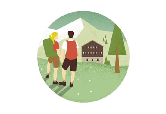 Berg Wandern umweltbewusst