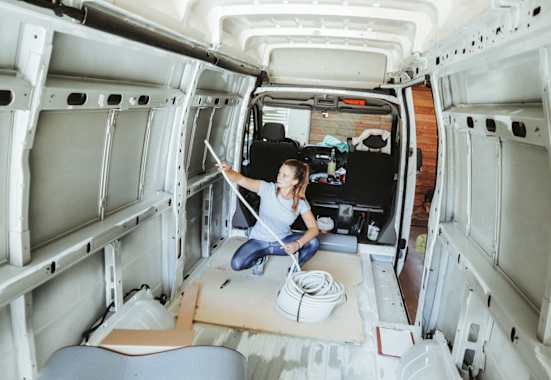 Zuerst muss einmal alles raus, bevor wir das Innenleben von Vanda gestalten können