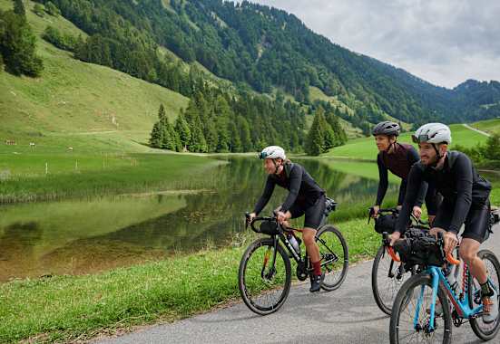 Unterwegs auf der Bikepacking-Tour Bregenzer Wald - Allgäu