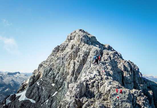 Bergsteiger bei einer Watzmannüberschreitung
