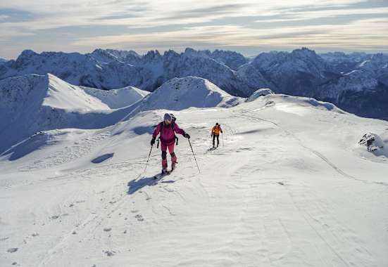 Skitour auf die Reiterkarspitze in den Karnischen Alpen