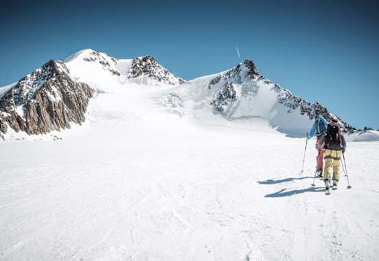 Anstieg zur Wildspitze (3.774 m) in den Ötztaler Alpen