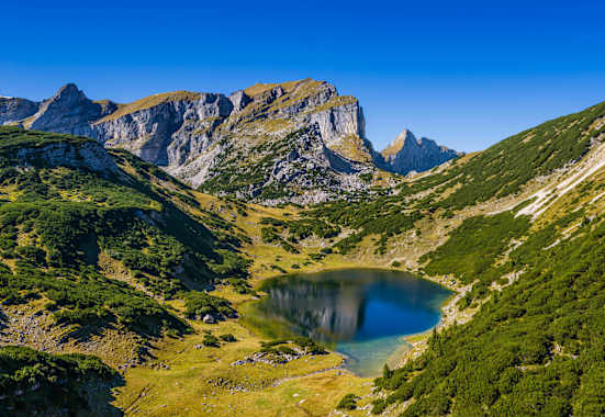 Der Zireiner See mit der Rofanspitze