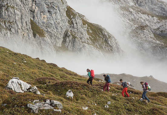 Zustieg zum Sulzfluh Klettersteig