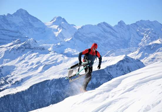 Rodler auf der Eiger-Grand-Tour
